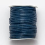Lederband, 1 mm Ø, 100 Meter, blau ☆