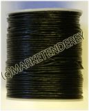 Lederband, 1.5 mm  Ø, 100 Meter, schwarz ☆