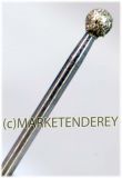 ISO 104001040 Diamond bur, round R 4.0 mm ☆☆