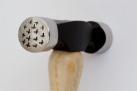 Kleiner Texturhammer, Bahnen: flach - Kreuzmuster ☆☆