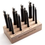 Doming punches, Set of 12 pcs. w.stand ☆☆