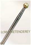 ISO 104001033 Diamond bur, round R 3.3 mm ☆☆