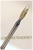 ISO 104257027 Diamantschleifer Flamme Ø 2.7 mm ☆☆