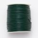 Leather cord, 1 mm Ø 100 meter, green  ☆