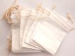 Cotton pouch, 25 pieces 10 x 14 cm ☆☆